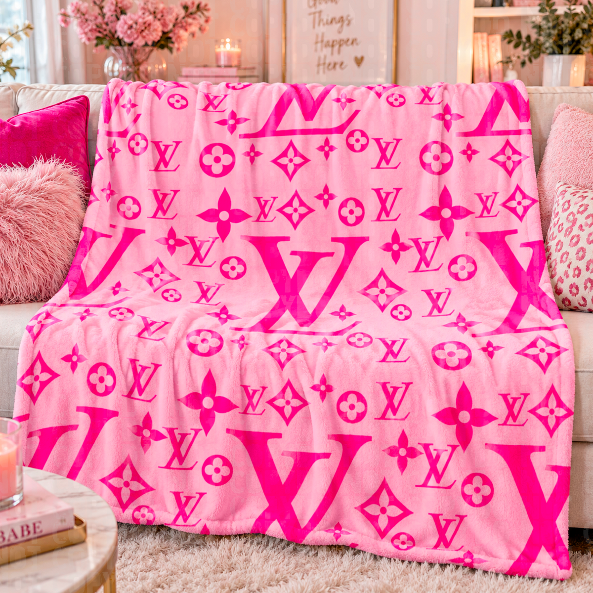 Boujee inspired pink seamless digital download