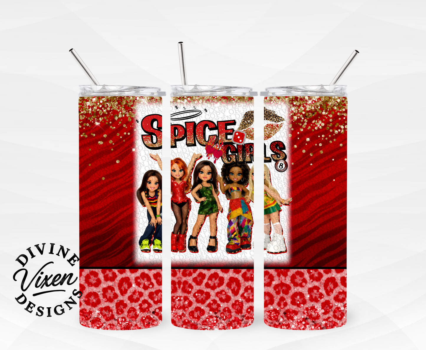 Spicey tumbler wrap digital download