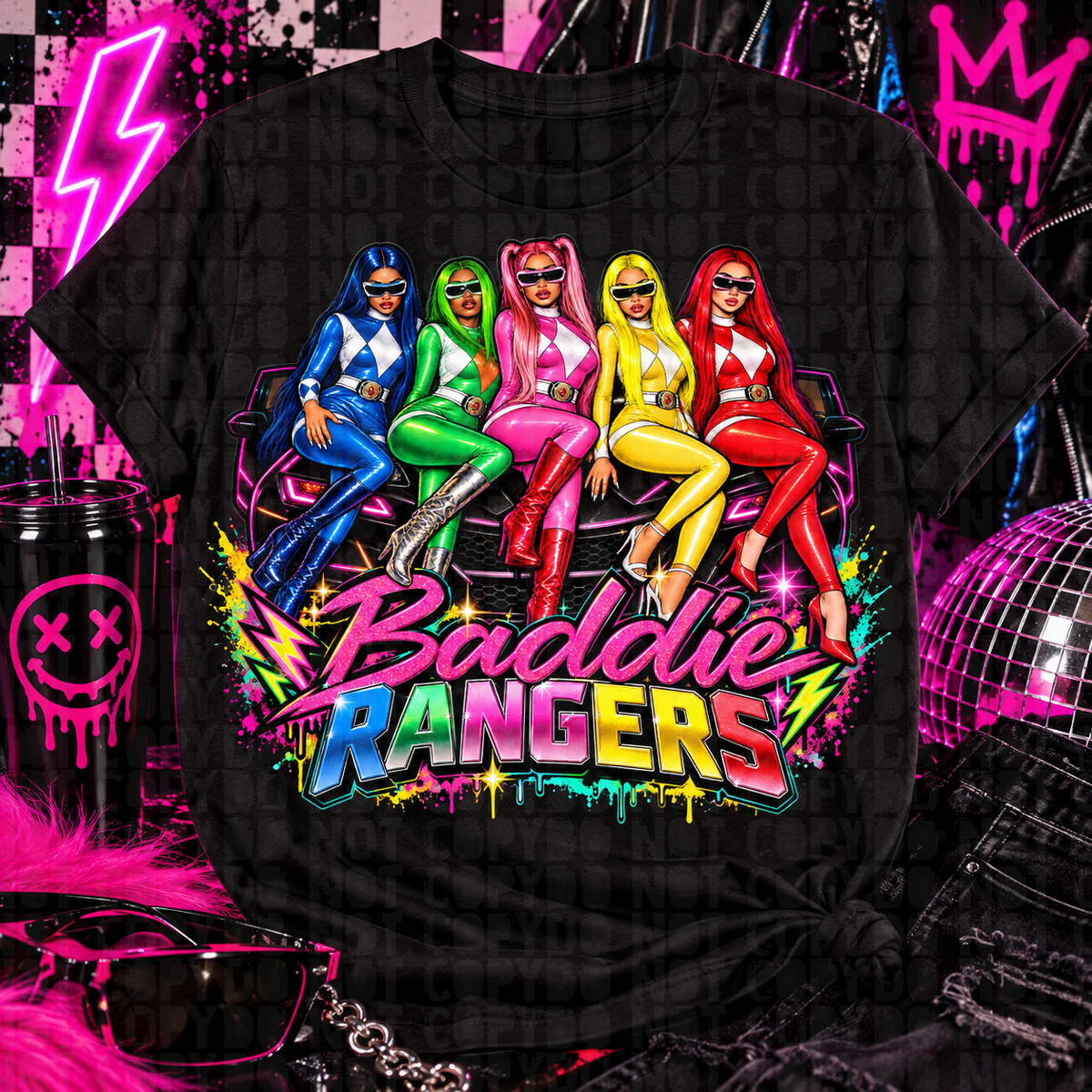 Baddie ranger png digital download