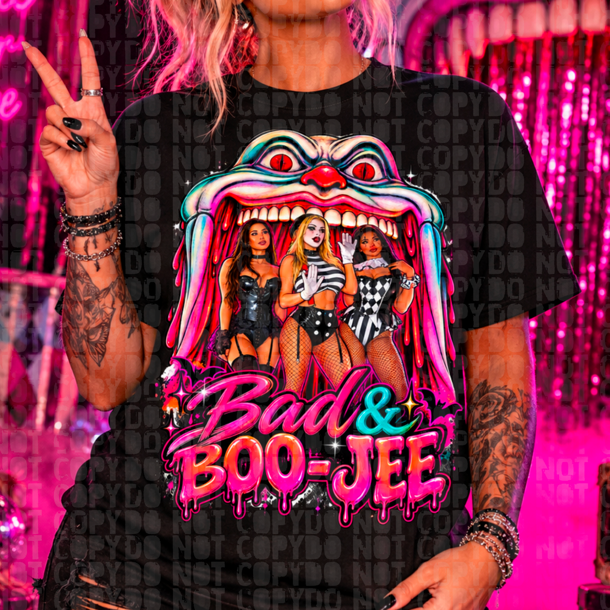 bad & boojee png digital download