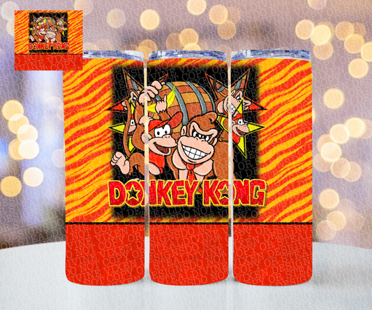 Donkey king tumbler wrap digital download