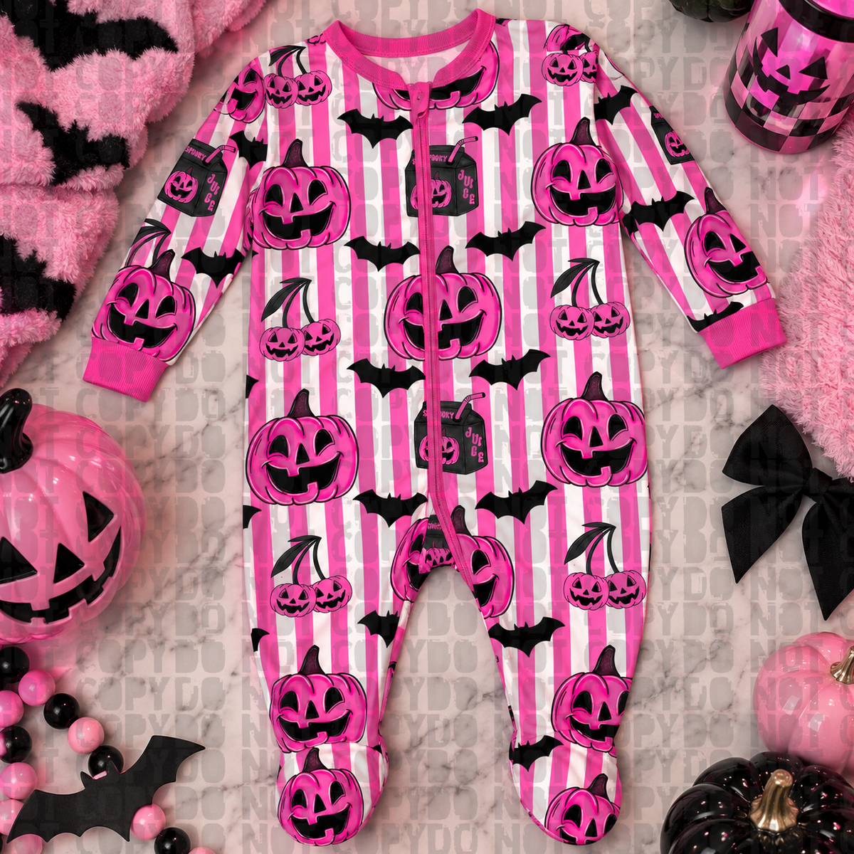 Pumpkin pink seamless digital download
