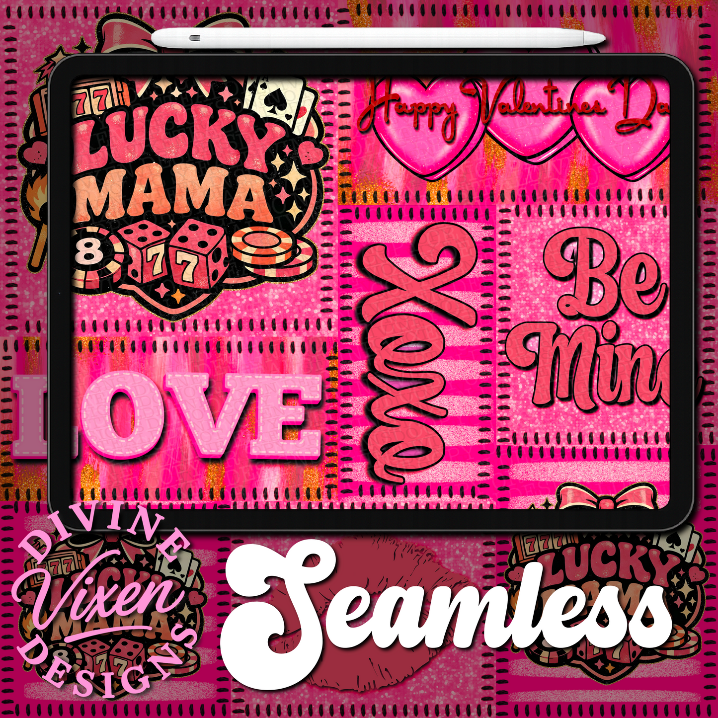 Lucky mama seamless digital download