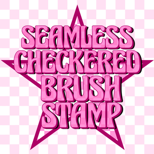 Seamless checkered stamp brush 1 brush
