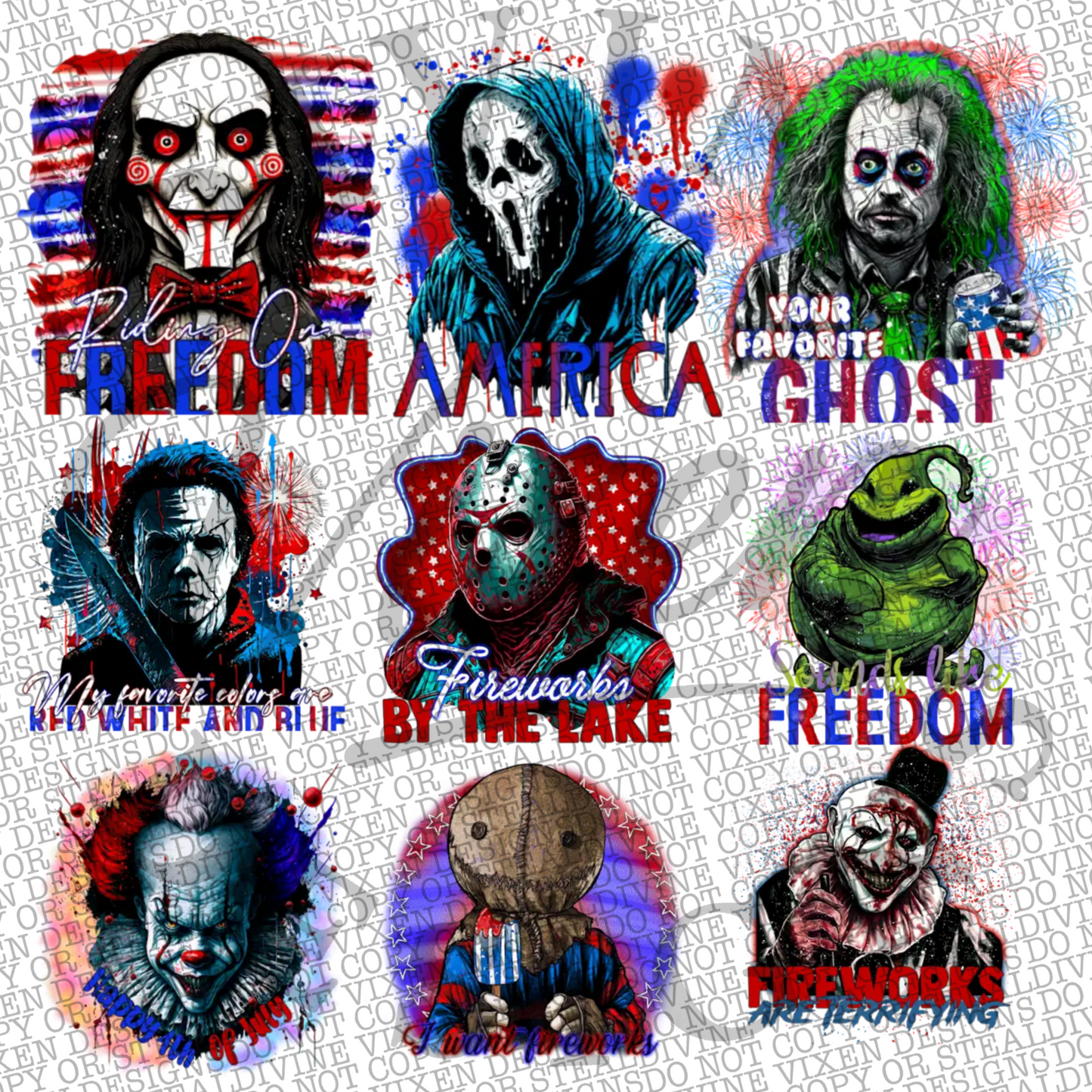 4th of horror bundle 40 files digital downloads