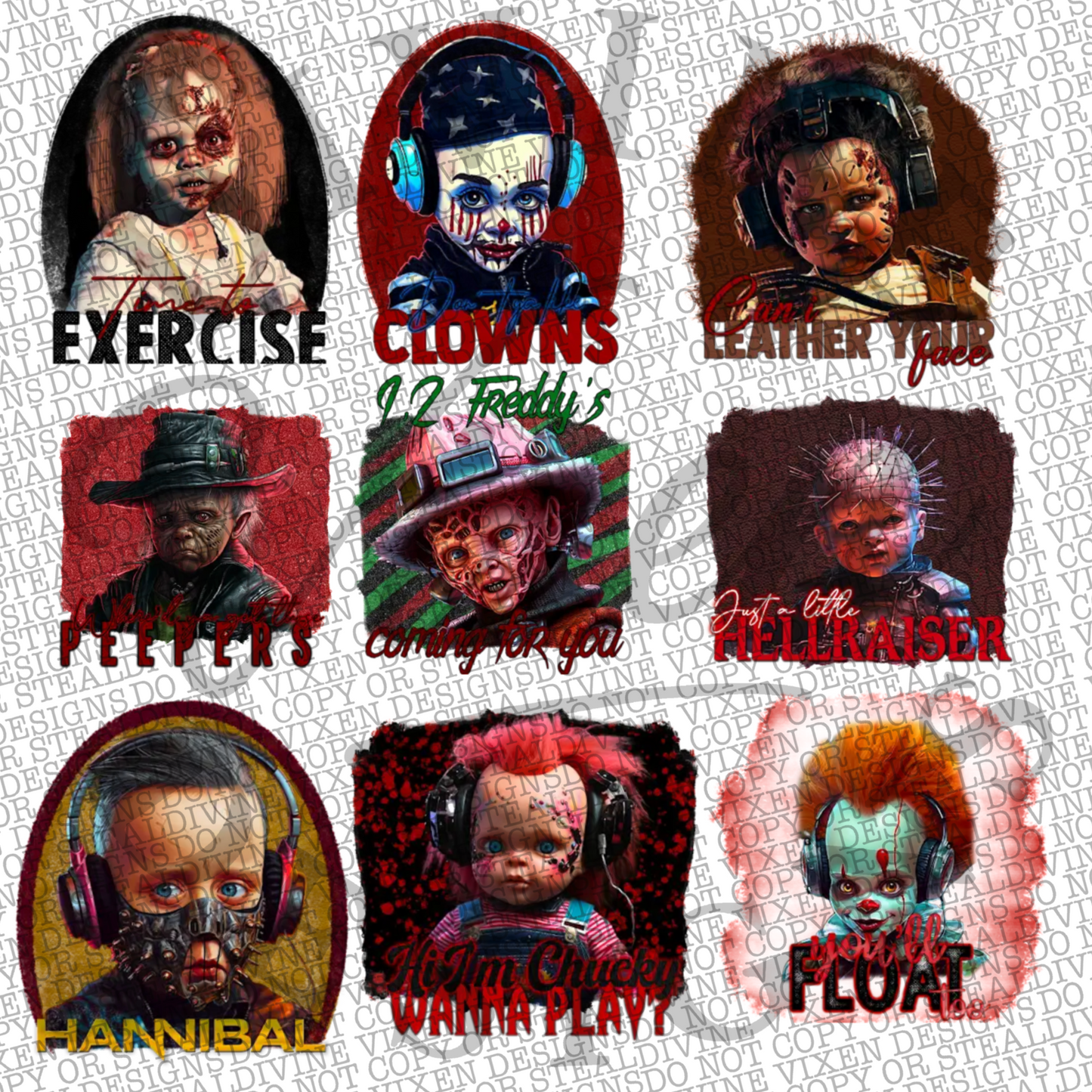 Babies of horror bundle 40 files digital downloads