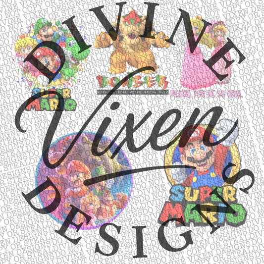 Mario bundle 10 digital files Bundle png digital download