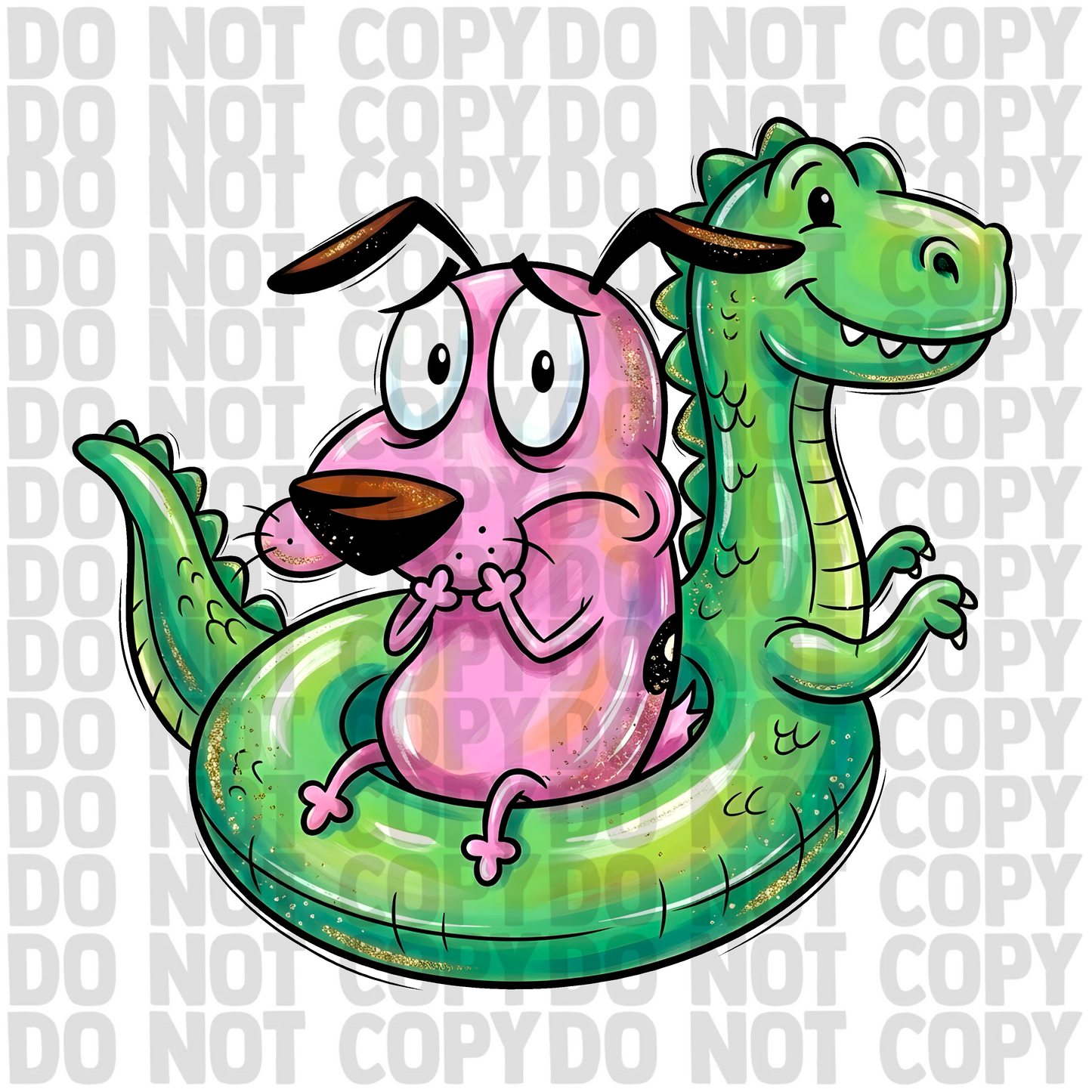Dinosaur floaty png freebie