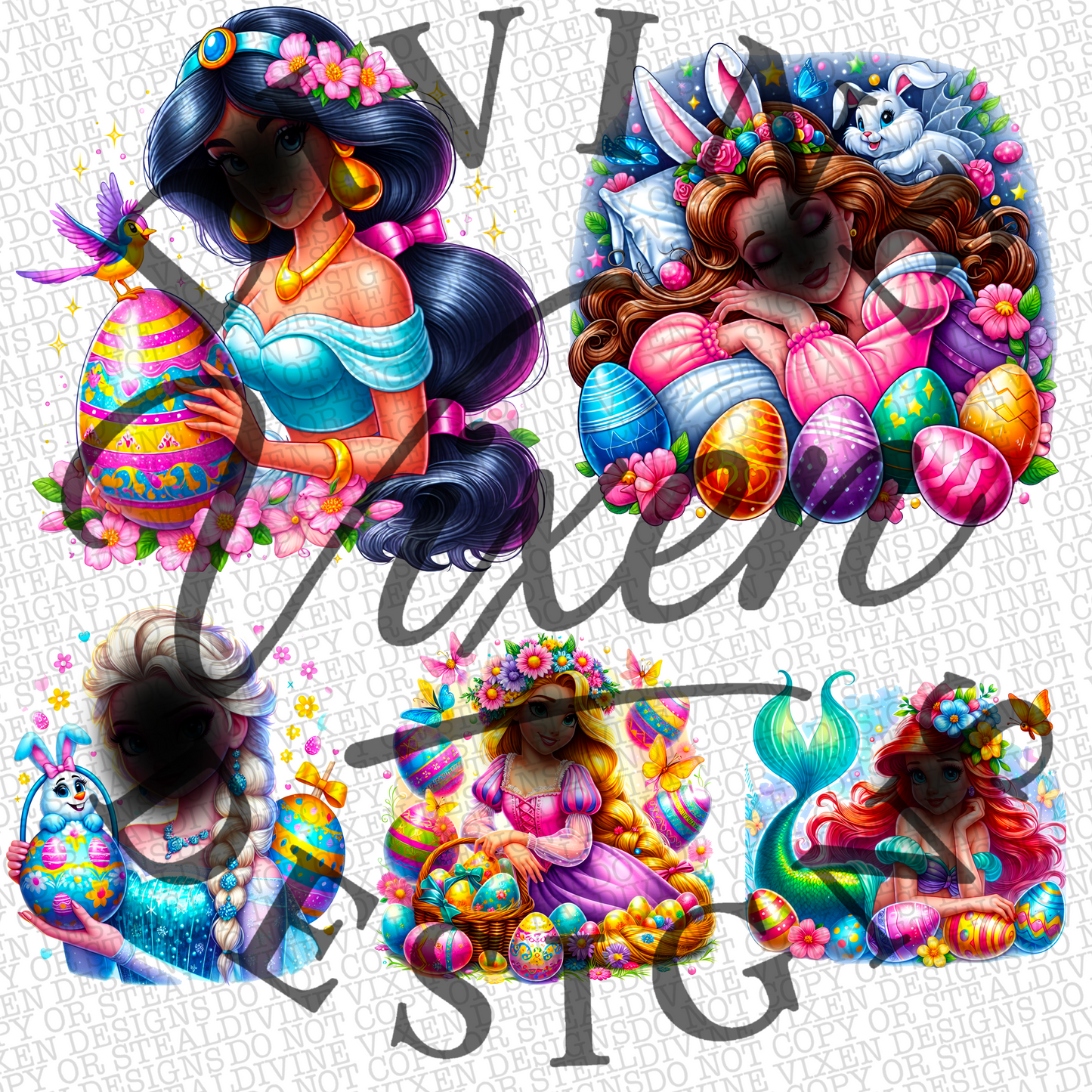 Princess EASTER bundle 20+ files digital download