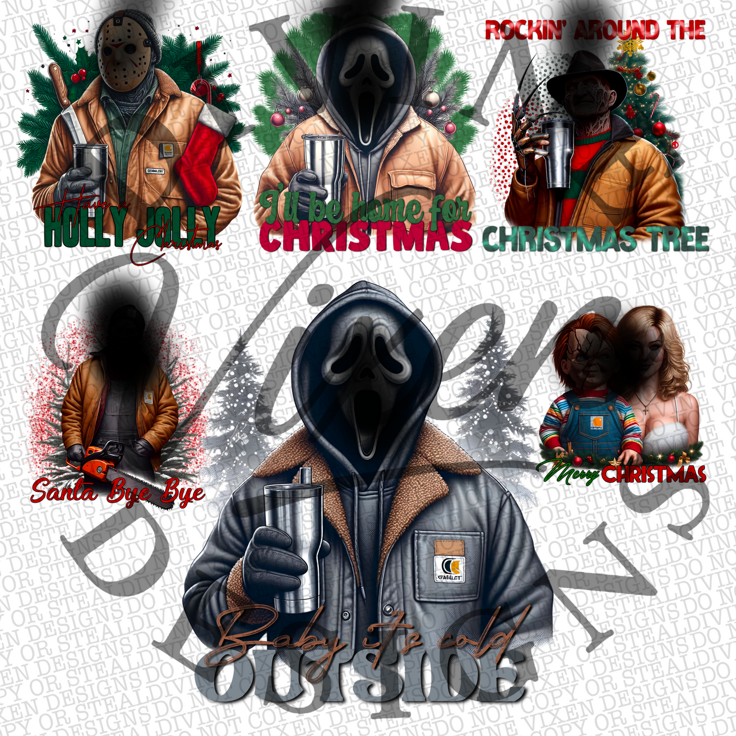 Men horror Xmas bundle part 1 digital download