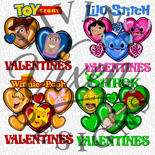 Heart candy valentine Kid Bundle Pack  - digital download