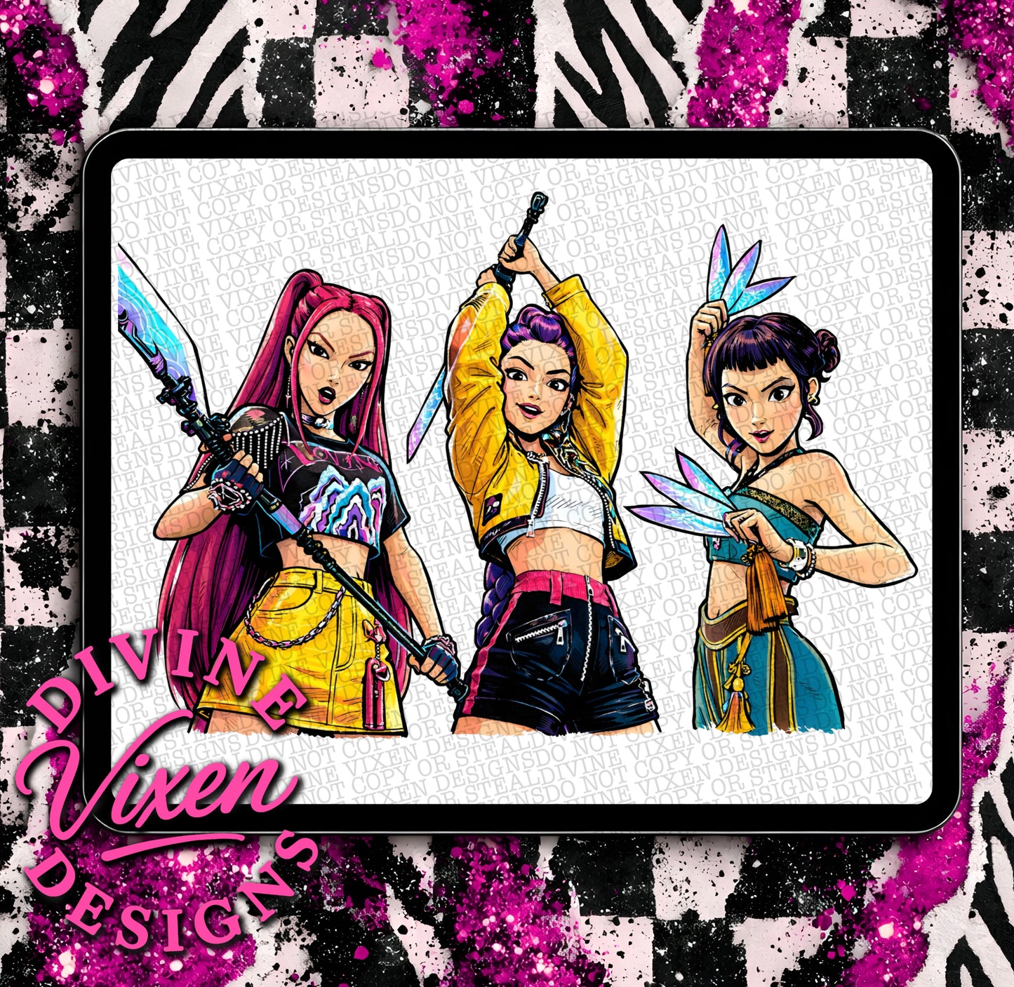 Pop singers clipart png digital download