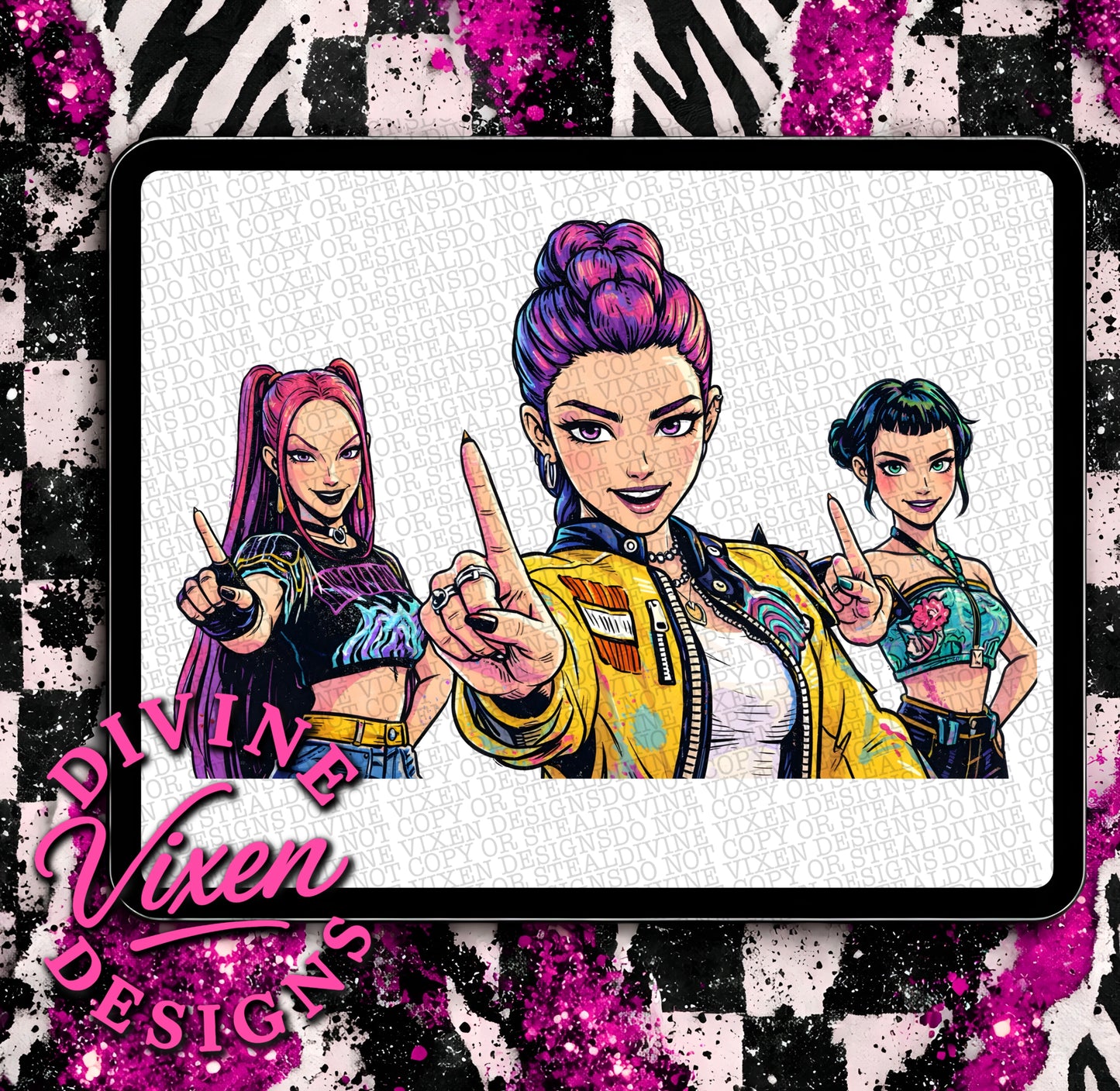 Pop singers clipart png digital download