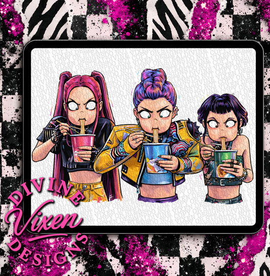 Pop singers clipart png digital download