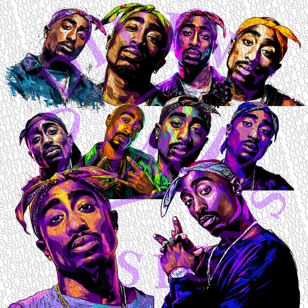 Friday Rapper Png Rapper clipart bundle png digital download – Neonrush designs