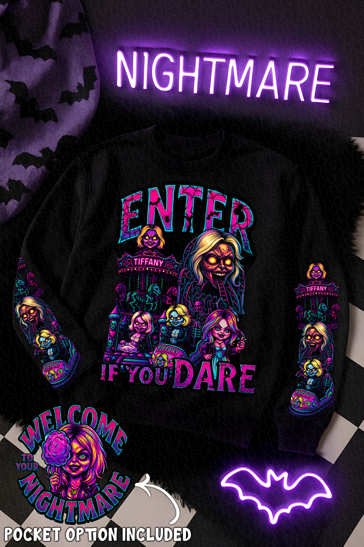 Horror haunted carnival Bundle png digital download