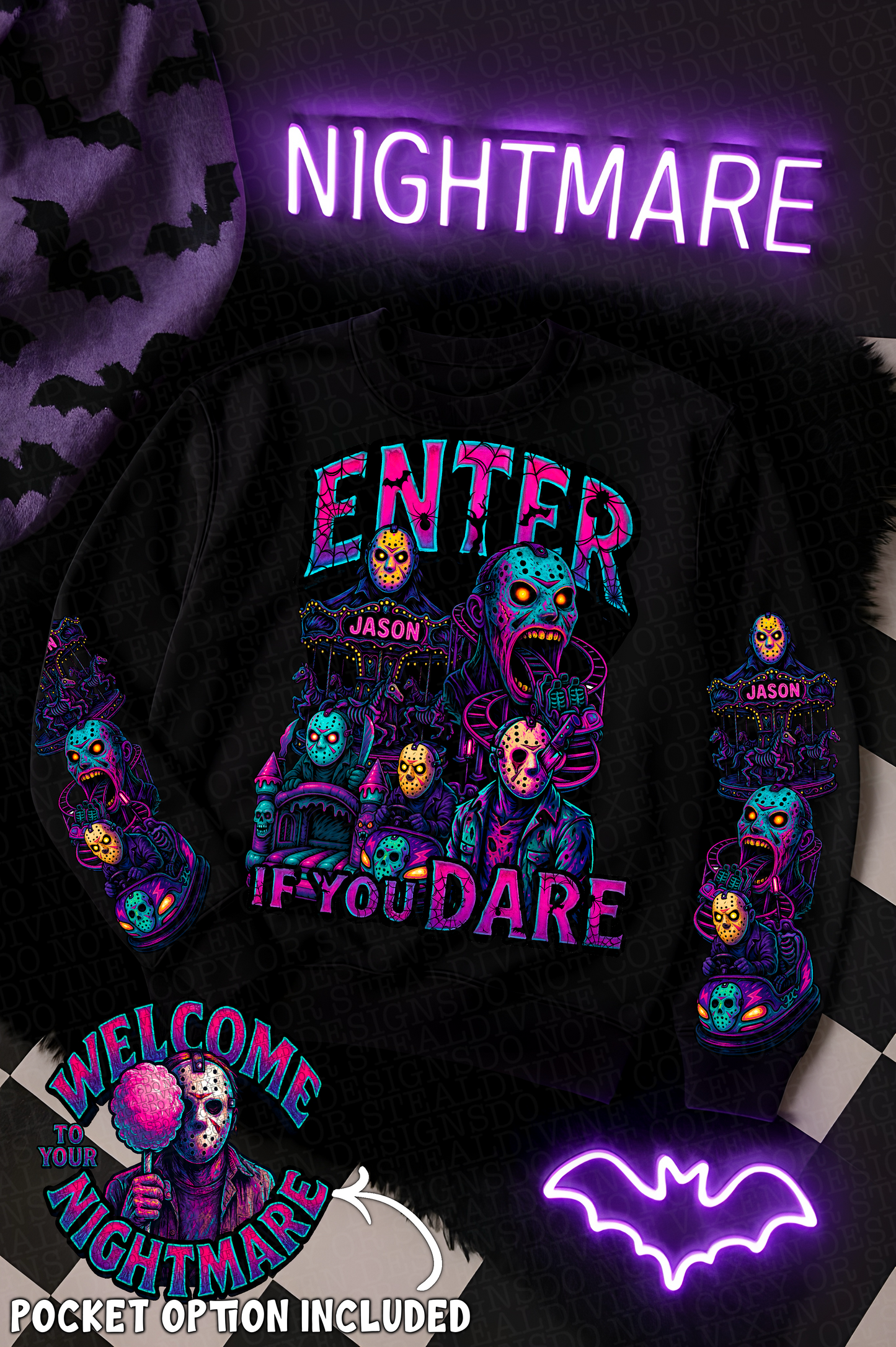 Horror haunted carnival Bundle png digital download