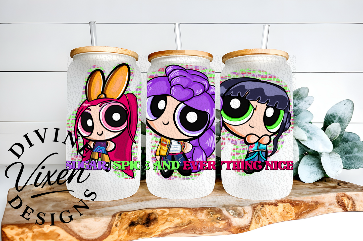 Sugar and spice Libby cup wrap designs