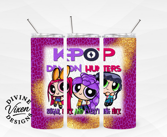 Sugar and spice tumbler wrap digital download