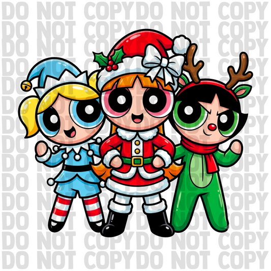Pp girls Christmas png freebie