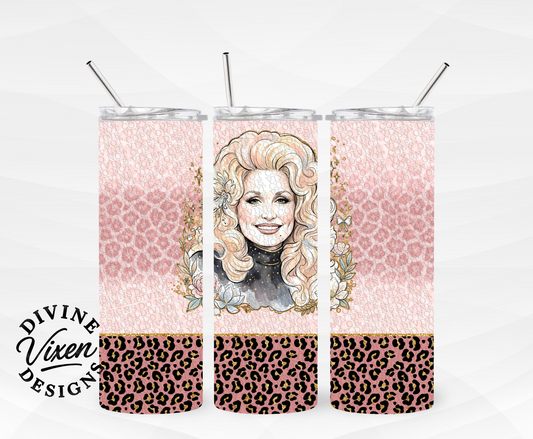 Classic woman singer tumbler wrap digital download