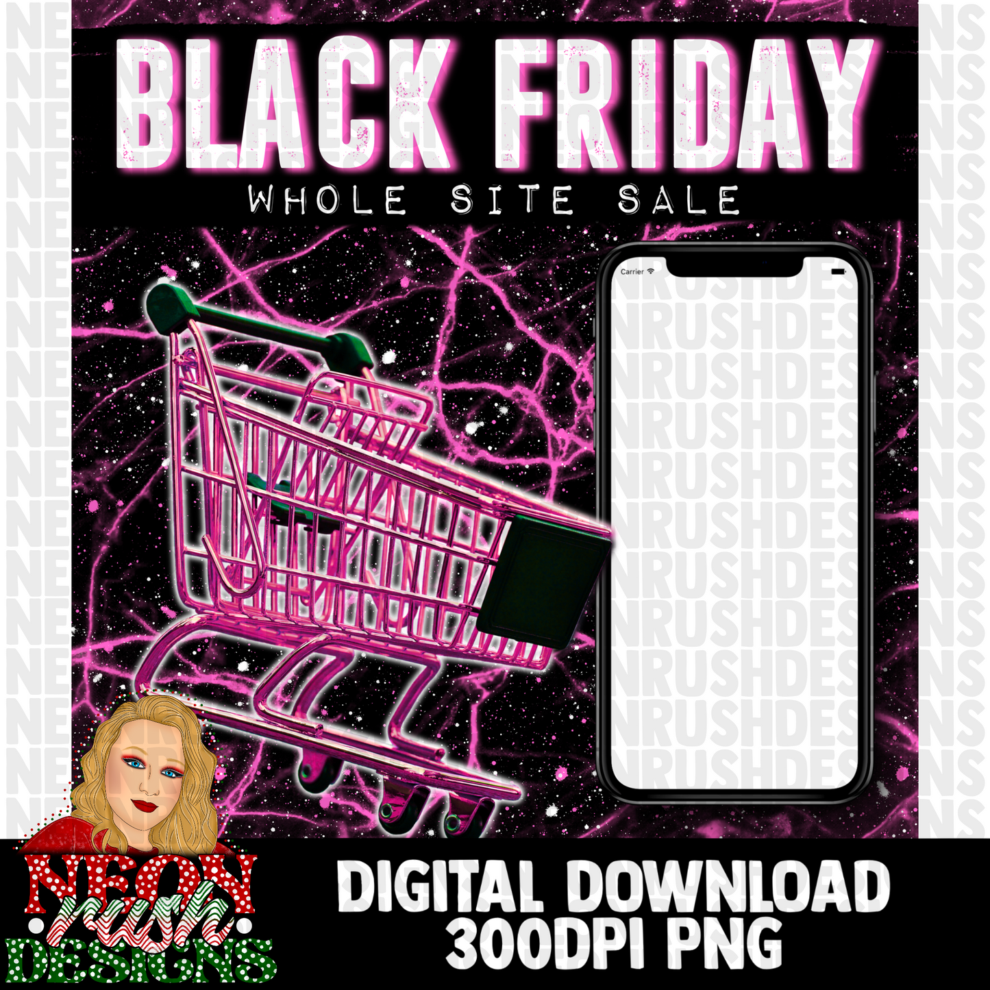 Black Friday e-flyer bundle 300dpi digital download