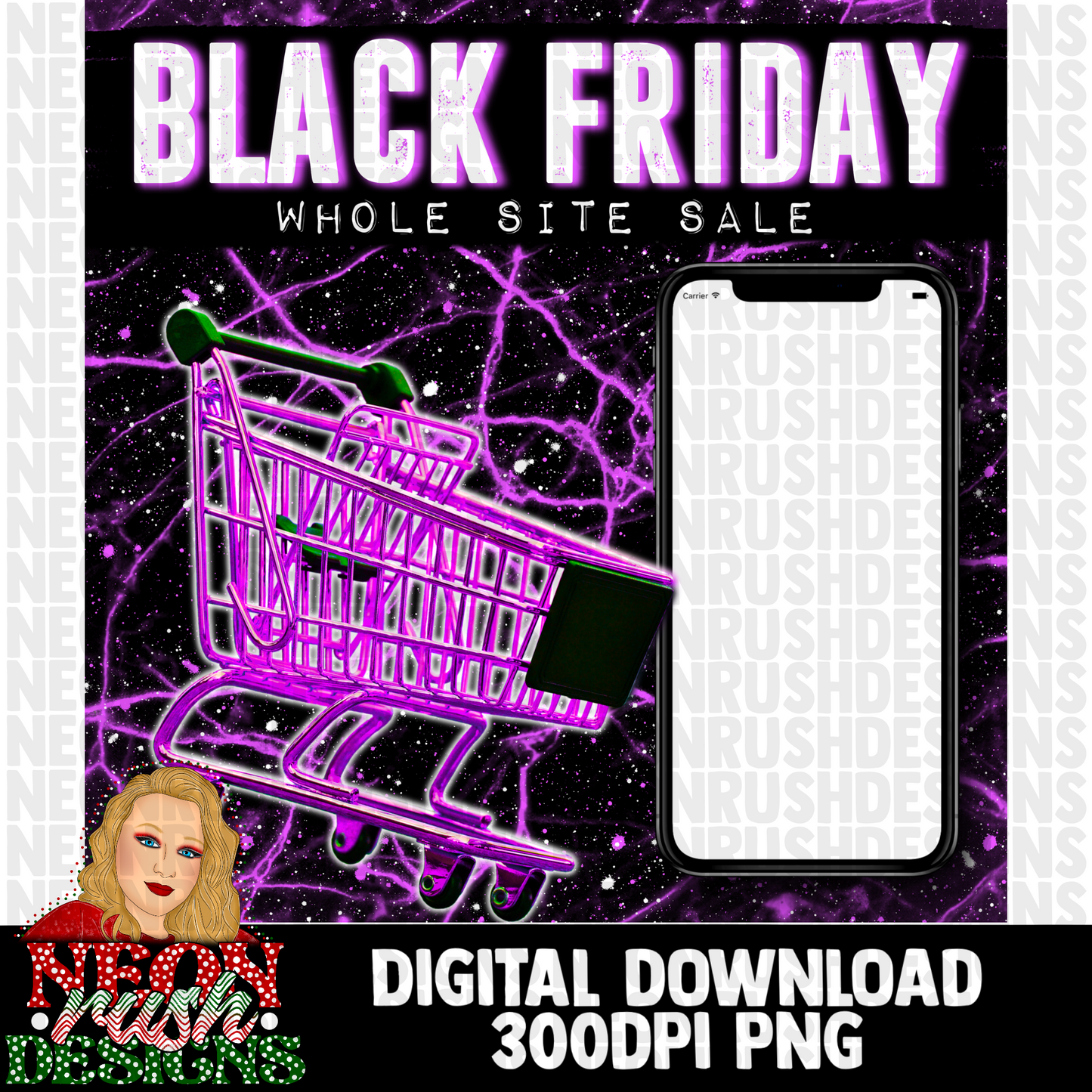 Black Friday e-flyer bundle 300dpi digital download