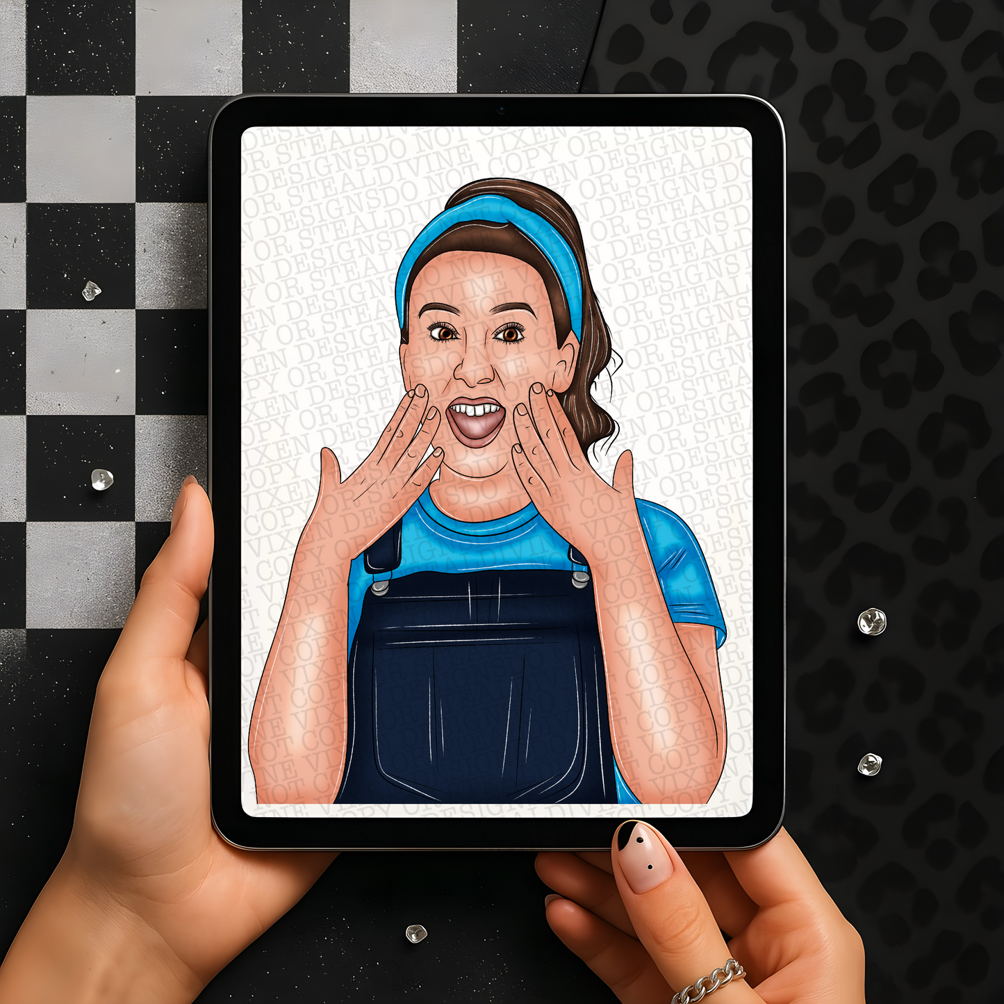 Miss rachel hand drawn clipart png digital download