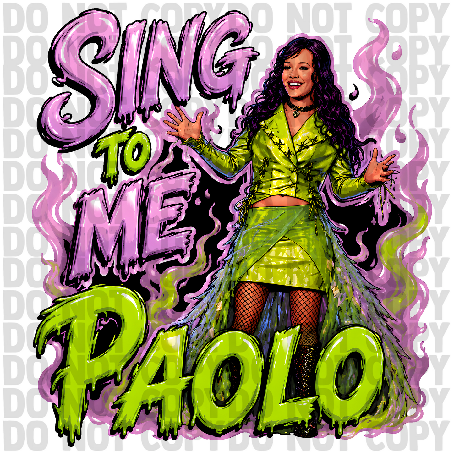 Sing to me paolo png digital download