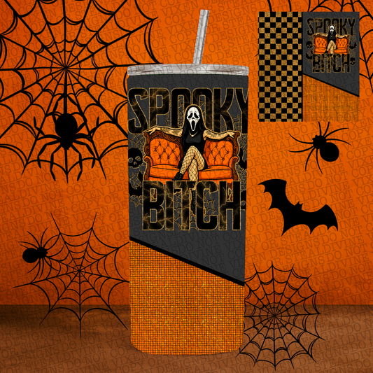 Spooky tumbler wrap digital download