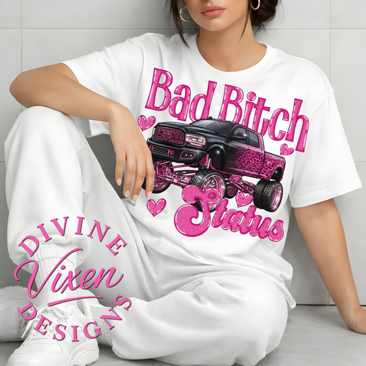 Bad bish status png digital download