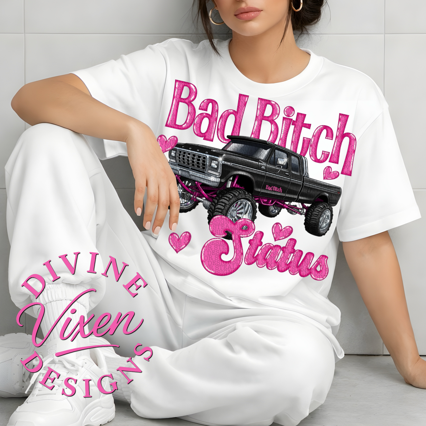 Bad bish status png digital download