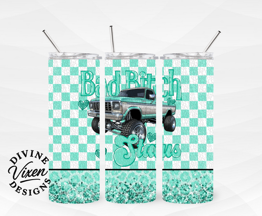 Bad bish status  tumbler wrap digital download