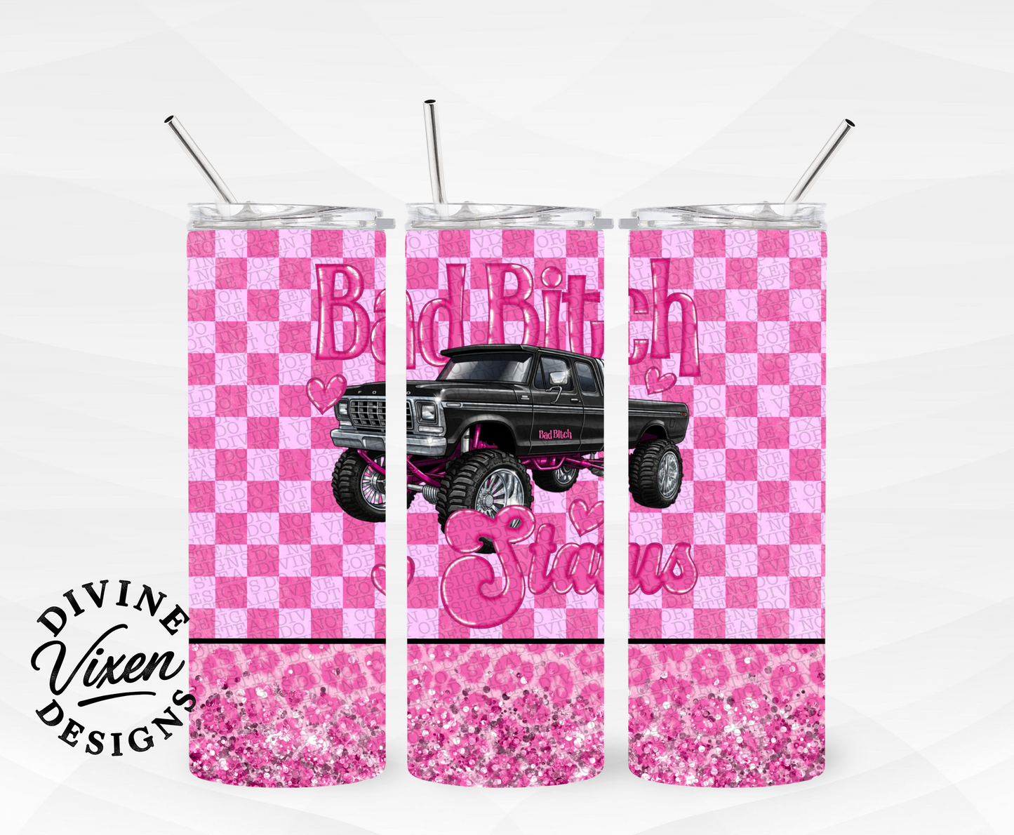 Bad bish status  tumbler wrap digital download