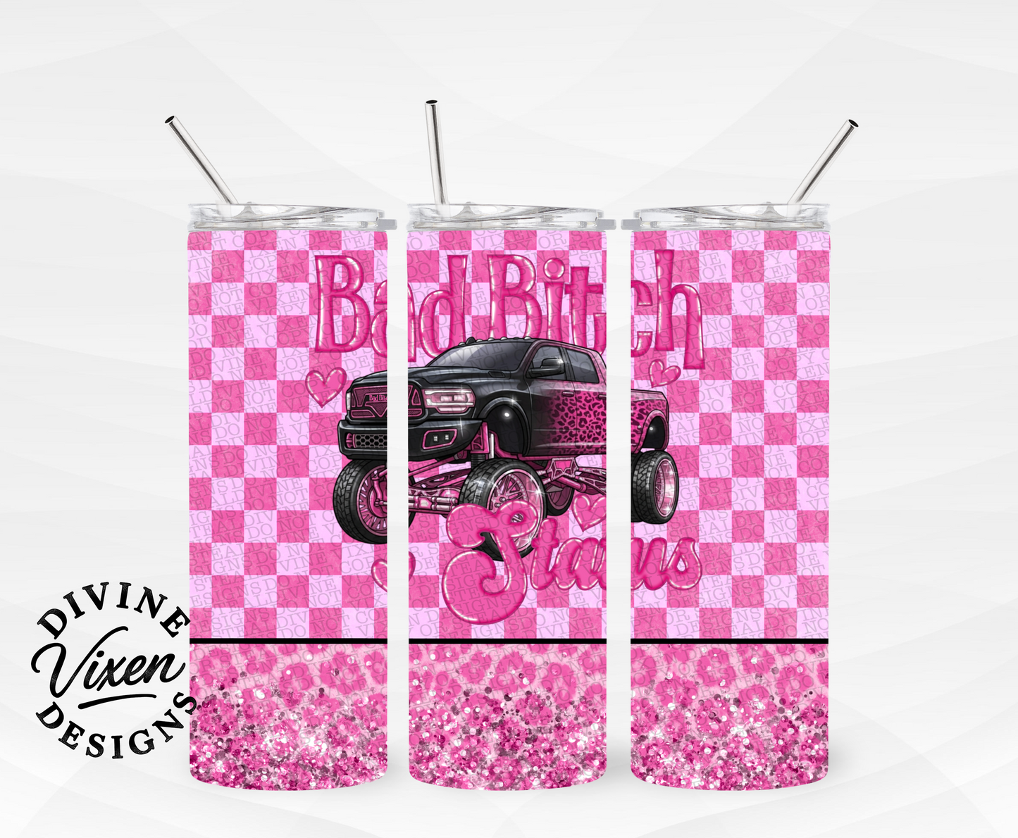 Bad bish status  tumbler wrap digital download